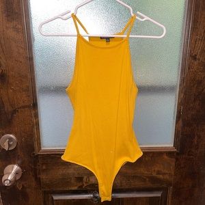 SHEIN yellow body suit